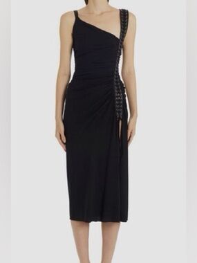 Dolce & Gabbana Black One-Shoulder Corset Dress NWT Made in Italy Size 8/10